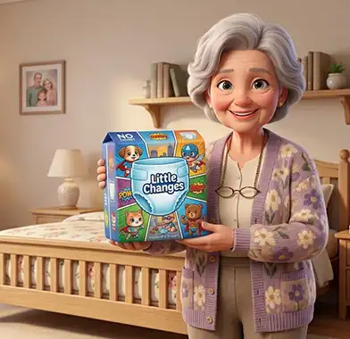 grandma surprises you with diapers